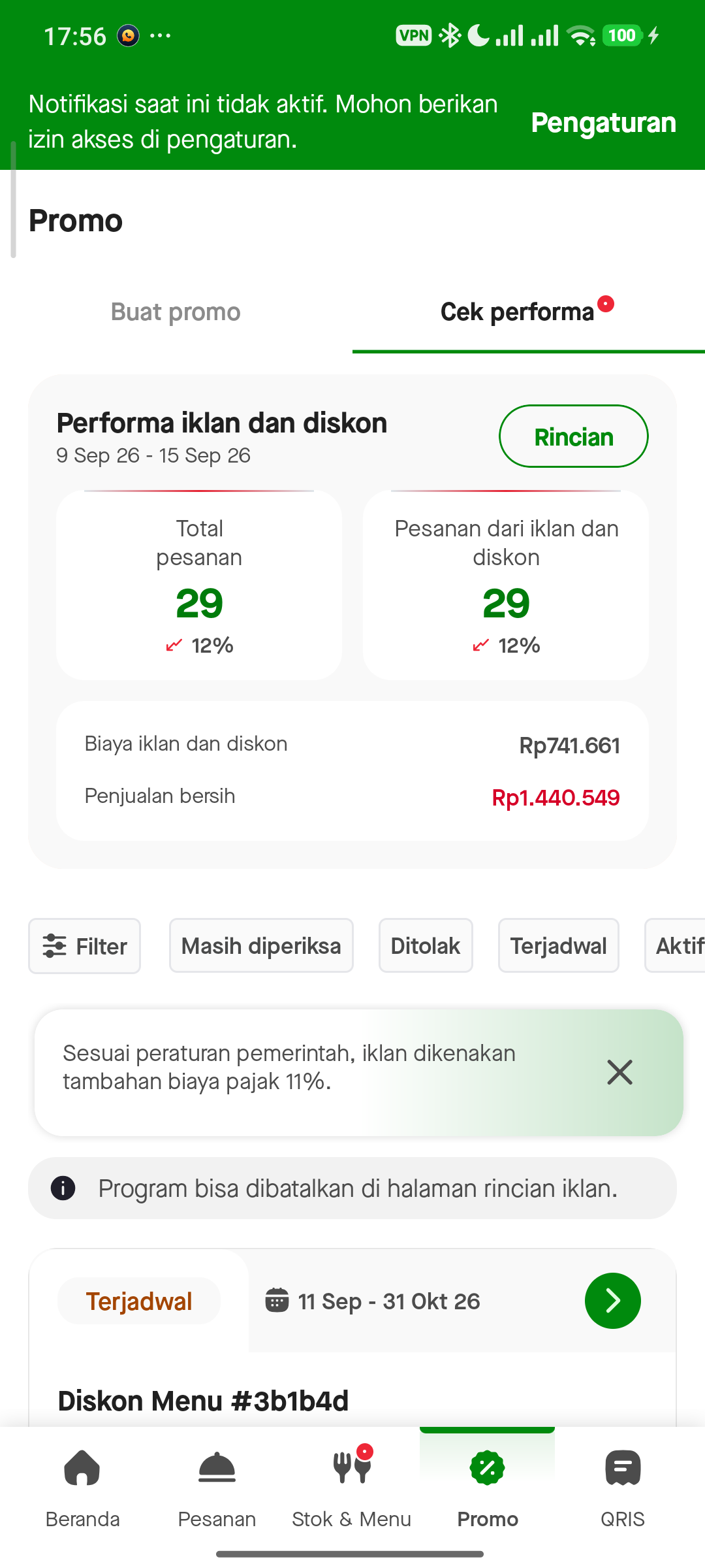 Performa Promo GoBiz