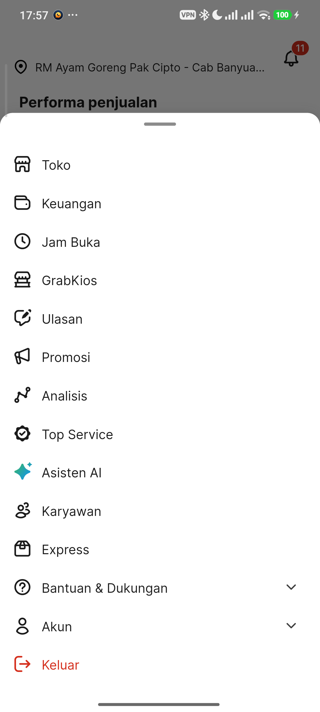 Menu Diskon Terpilih