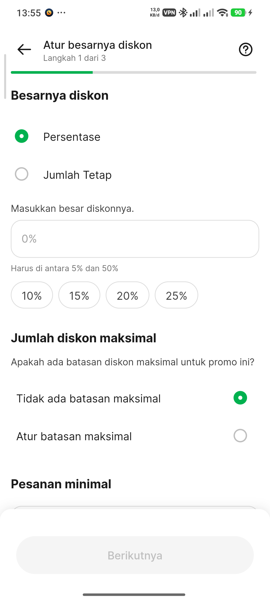 Setup Parameter Diskon Item