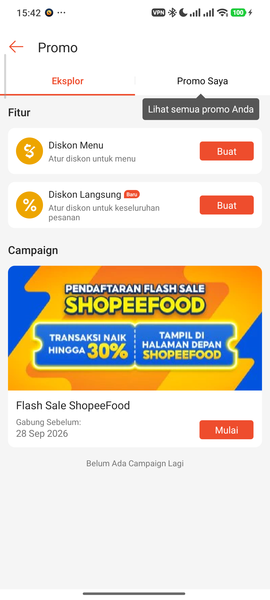 Katalog Promo Semua ShopeeFood