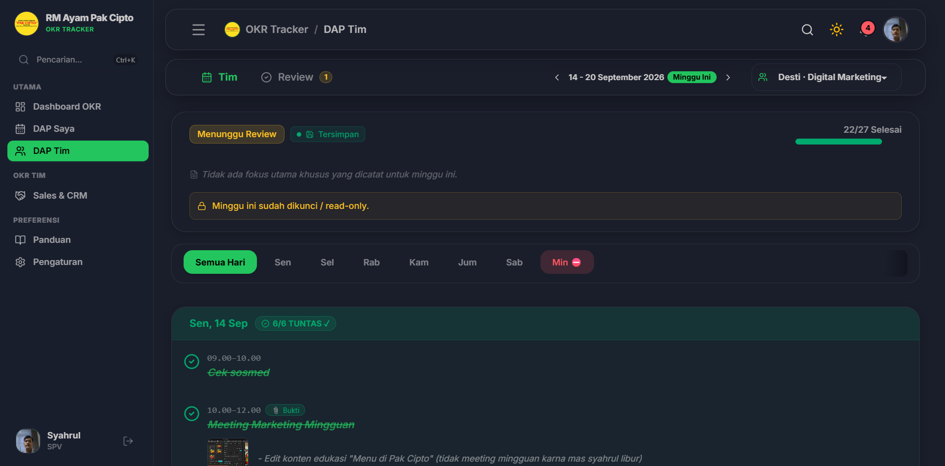Pemantauan Tim Real-Time