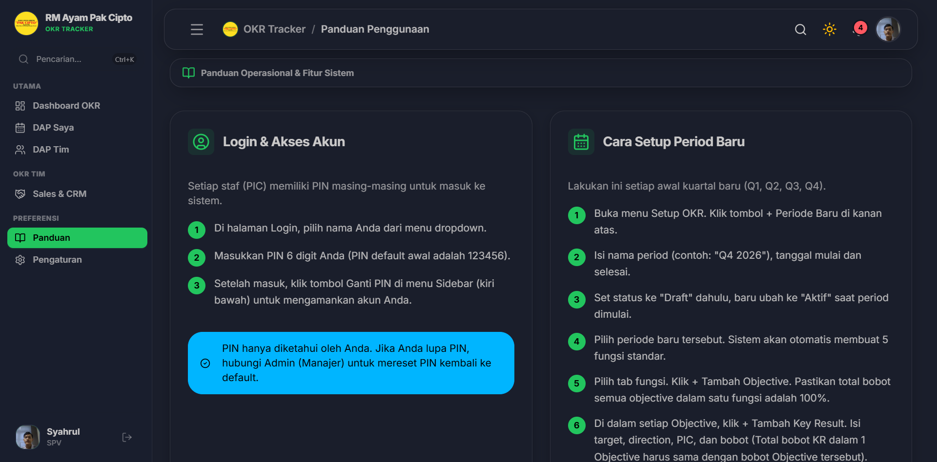 Panduan Operasional Skor